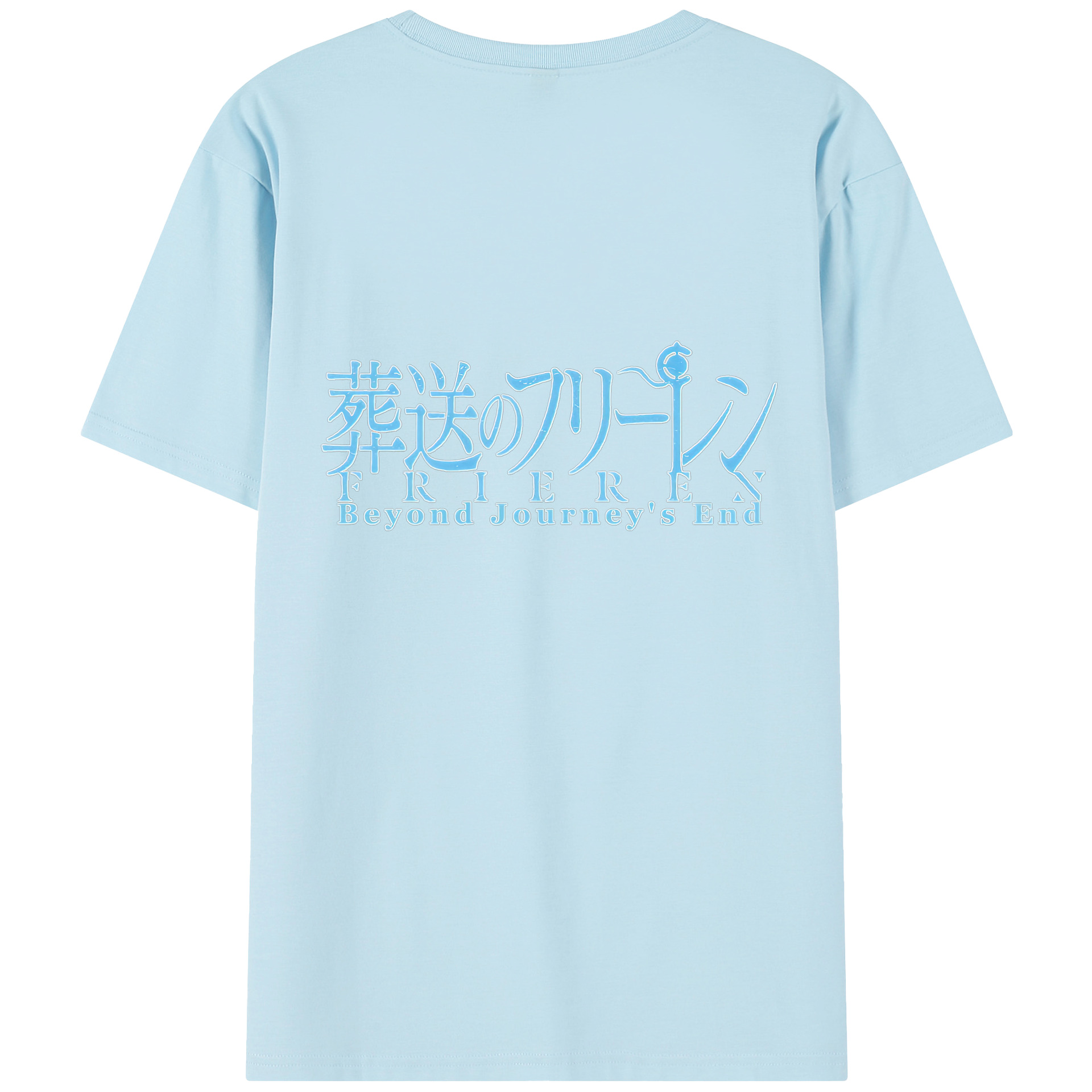 （画像用） 葬送のフリーレン Frieren 綿100％半袖Tシャツ（背面プリント）